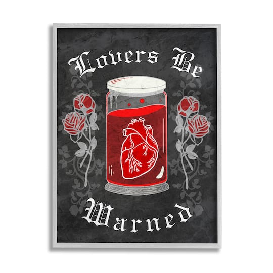 Stupell Industries Spooky Heart In Jar Framed Giclee Art